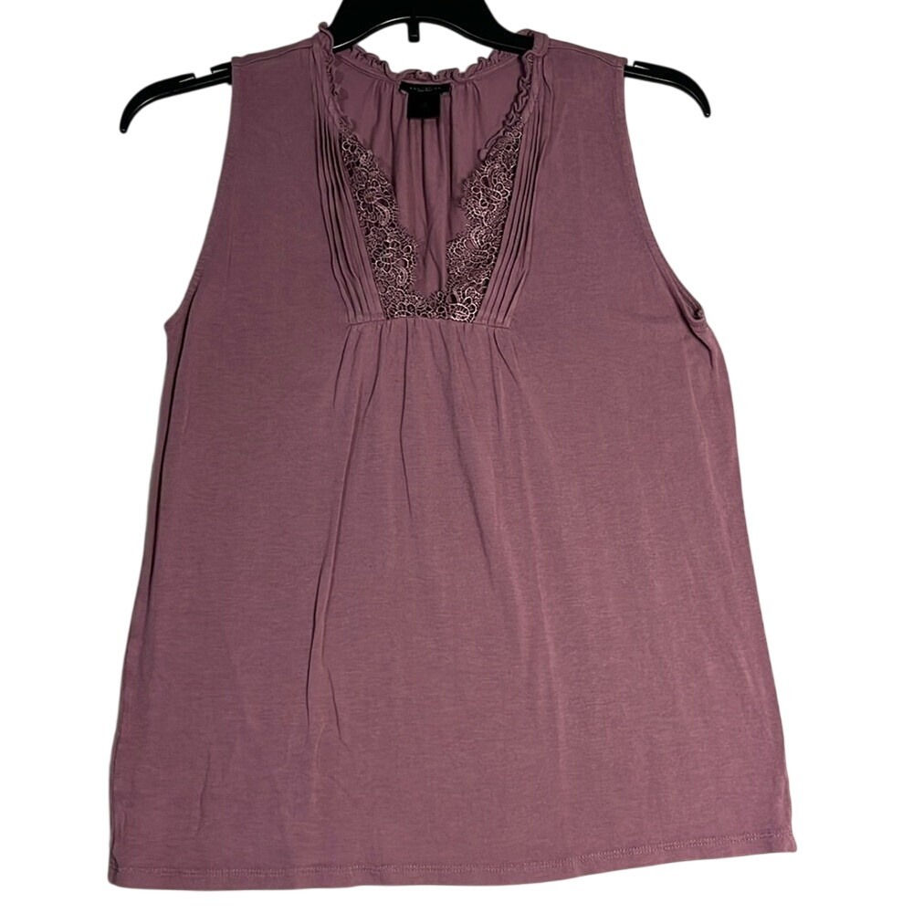 Ann Taylor Factory Sleeveless Top‎  Womens Size Medium Mauve Color